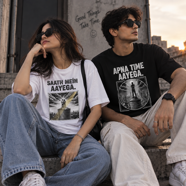 APNA TIME × SAATH MEIN AAYEGA Couple T-Shirt Set