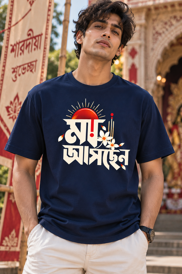 Maa Aschen Durga Pujo T-Shirt