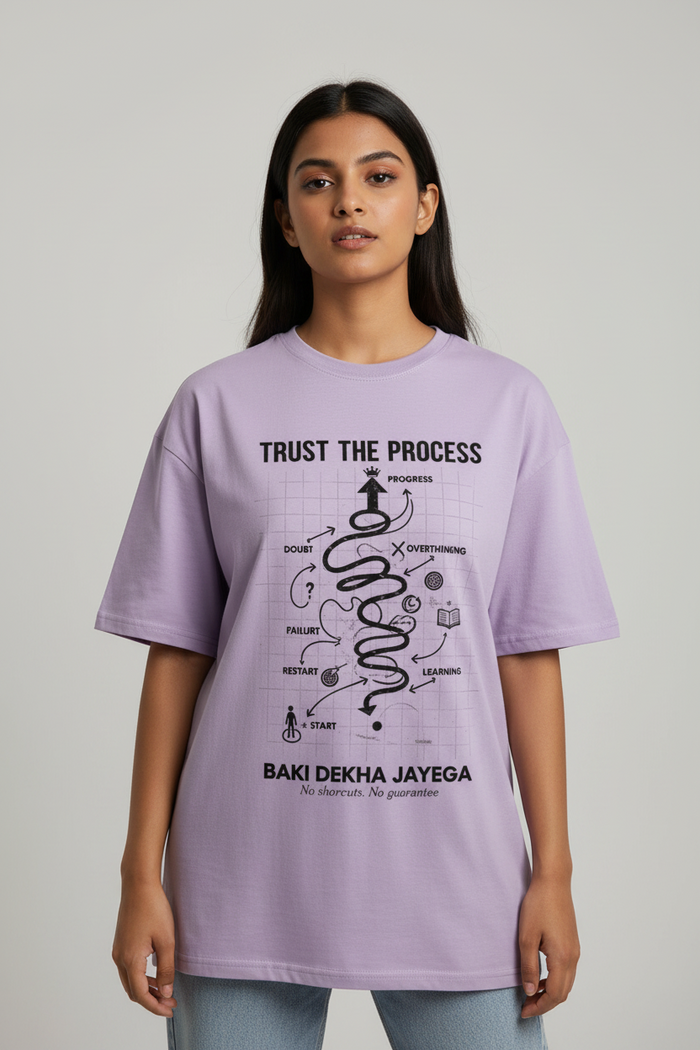TRUST THE PROCESS Oversized T-Shirt